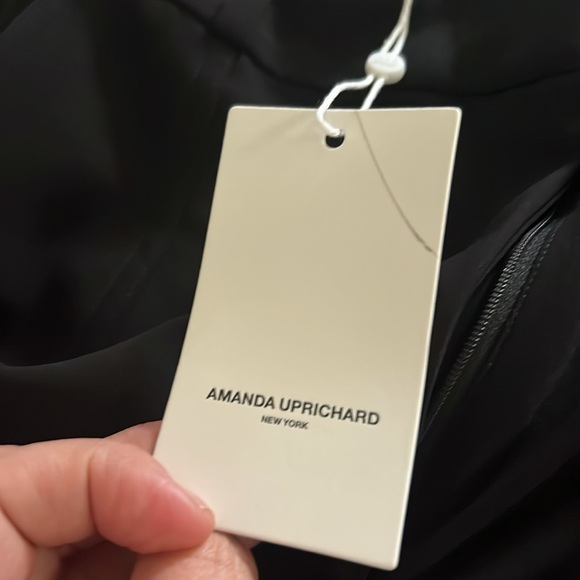 ￼Amanda Uprichard new with tags black wide leg cargo dress pants size large - Picture 7 of 7